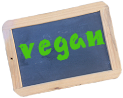 Schiefertafel Text vegan Schiefertafel Text vegan